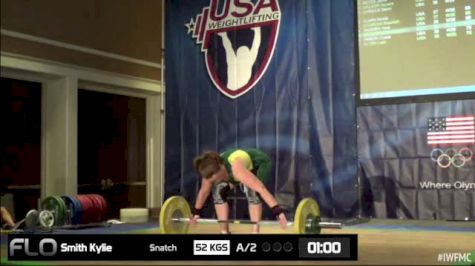 Kylie Smith (W35, 69kgs() Snatch 52 kgs