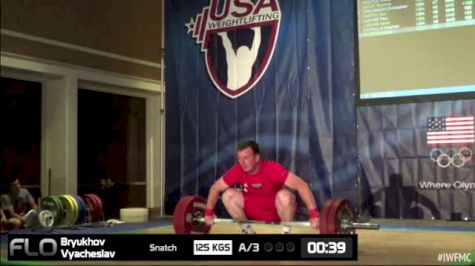 Vyacheslav Bryukhov (M45, 94kgs) Snatch 125 kgs 2