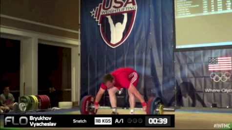 Vyacheslav Bryukhov (M45, 94kgs) Snatch 118 kgs