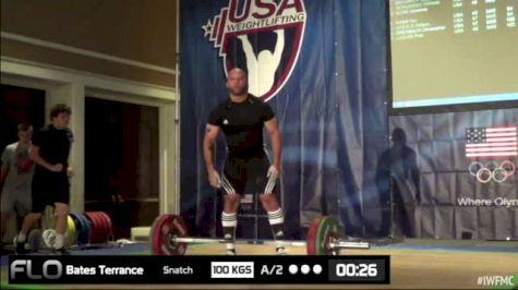 Terrance Bates (M45, 94kgs) Snatch 100 kgs