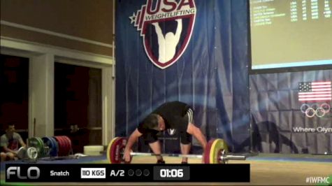 Stephen Nicholls (M45, 105kgs) Snatch 110 kgs 2