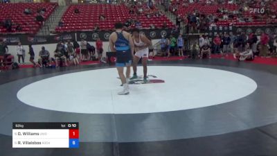 92 kg Cons 16 #2 - Dantrell Williams, Union Pines High School Wrestling vs Roman Villalobos, Rochelle Wrestling Club