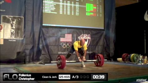 Christopher Follenius (M45,69 kgs) CJ 3 125 kgs