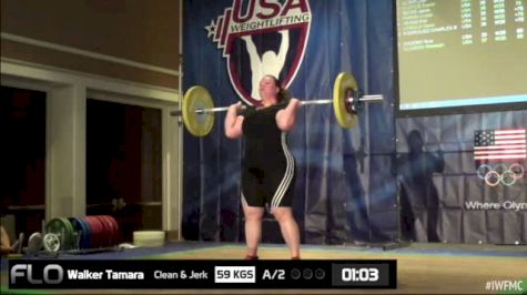 Tamara Walker (W35, 75+) CJ 59 kgs 2