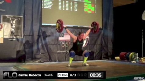 Rebecca Zachau (W35,+75kgs) Snatch 3 73 kgs