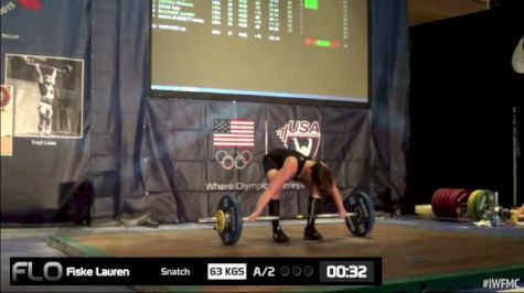 Lauren Friske (W35,69kgs) Snatch 2 63 kgs