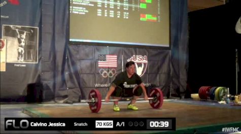 Jessica Calvino (W35,+75kgs) Snatch 1 70 kgs