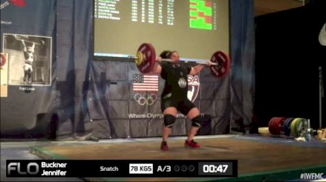 Jennifer Buckner (W35,+75kgs) Snatch 3 78 kgs