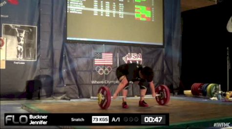 Jennifer Buckner (W35,+75kgs) Snatch 1 73 kgs