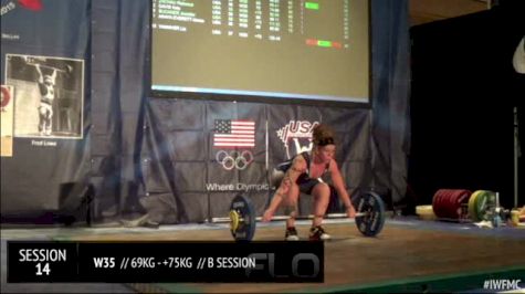 Heidi Brooks (W35,75kgs) Snatch 1 63 kgs