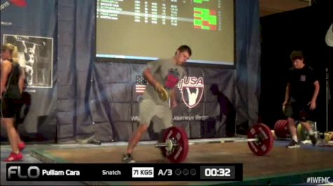 Cara Pullian (W35,69kgs) Snatch 3 71 kgs