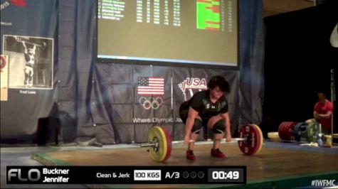 Jennifer Buckner (W35,+75kgs) CJ 3 100 kgs