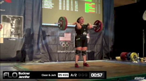 Jennifer Buckner (W35,+75kgs) CJ 2 95 kgs