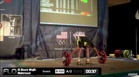 Wajih El Bouni (M45,82 kgs) Snatch 2 81 kgs