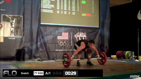 Tony Ober (M45,85 kgs) Snatch 1 77 kgs