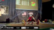 Pablo Roman (M45,69 kgs) Snatch 3 105 kgs