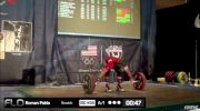 Pablo Roman (M45,69 kgs) Snatch 1 100 kgs