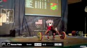 Pablo Roman (M45,69 kgs) Snatch 2 105 kgs