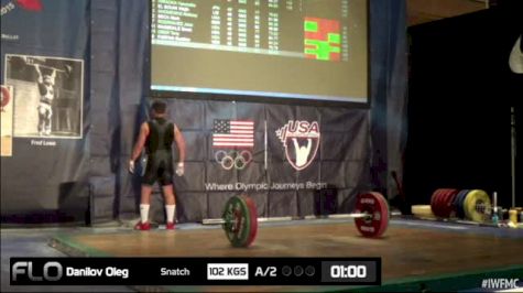 Oleg Danilov (M45,77 kgs) Snatch 2 102 kgs