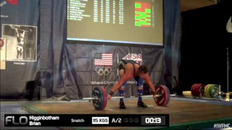 Brian Higginbotham (M45,85 kgs) Snatch 2 115 kgs