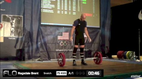 Brent Ragsdale (M45,85 kgs) Snatch 1 75 kgs