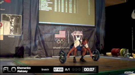 Aleksey Khomeko (M45,89 kgs) Snatch 1 67 kgs