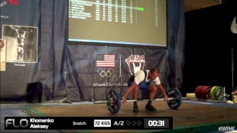 Aleksey Khomeko (M45,89 kgs) Snatch 2 72 kgs