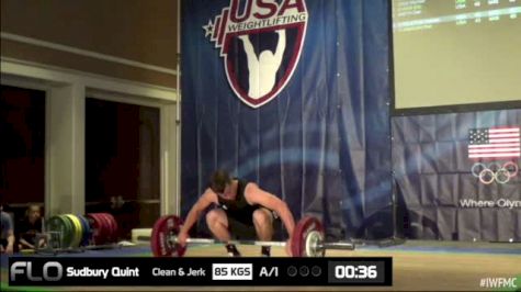 Quint Sudbury (M40, 85kgs) Snatch 85 kgs