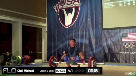 Michael Choi (M40, 85kgs) Snatch 90 kgs