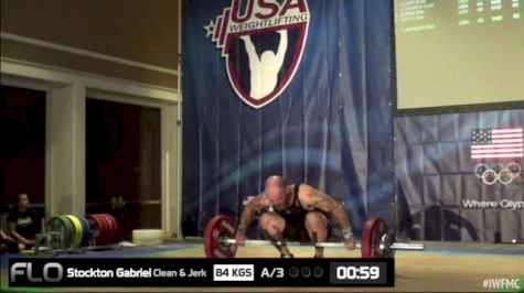 Gabriel Stockton (M40, 85kgs) Snatch 84 kgs 3