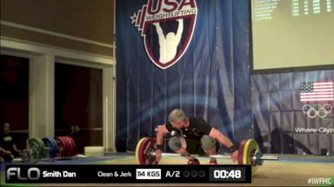 Dan Smith (M40, 85kgs) Snatch 114 kgs