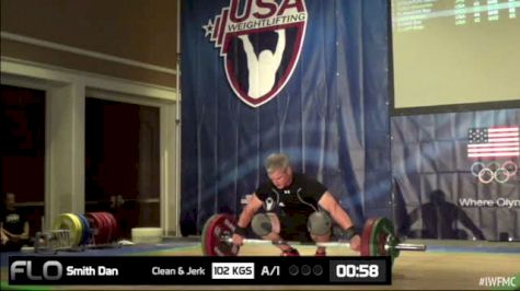 Dan Smith (M40, 85kgs) Snatch 102 kgs