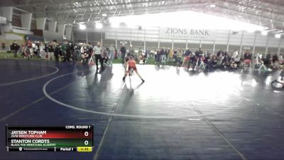 102 lbs Cons. Round 1 - Stanton Cordts, Black Fox Wrestling Academy vs Jaysen Topham, Juab Wrestling Club