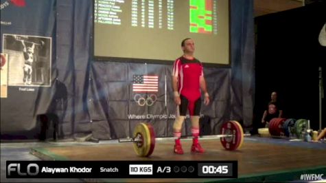 Khodor Alaywan (M40,77kgs) Snatch 3 110kgs