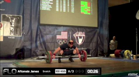 James Aftosmis (M40,77kgs) Snatch 3 100kgs