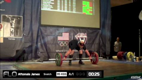 James Aftosmis (M40,77kgs) Snatch 1  95kgs