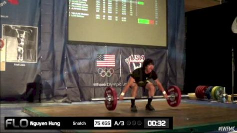 Hung Nguyen (M40,69kgs) Snatch 3 75kgs