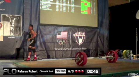 Robert Pallares (M40,77kgs) CJ 3 130kgs