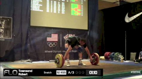 Robert Townsend (M40,105kgs) Snatch 3 112 kgs