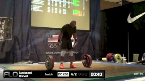 Robert Louissant (M40,94kgs) Snatch 2 100 kgs