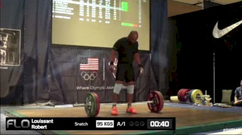 Robert Louissant (M40,94kgs) Snatch 1 95 kgs