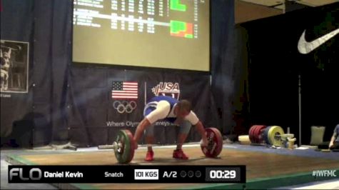 Kevin Daniel (M40,105kgs) Snatch 2 101 kgs