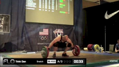 Dan Trink (M40,+105kgs) Snatch 3 96 kgs