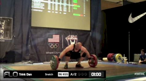 Dan Trink (M40,+105kgs) Snatch 2 96 kgs