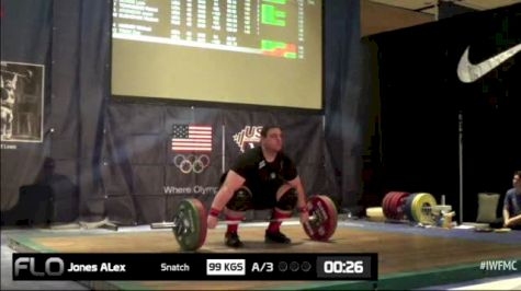 Alex Jones (M40,+105kgs) Snatch 3 99 kgs