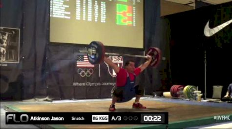 Jason Atkinson (M40,105kgs) Snatch 3 116 kgs