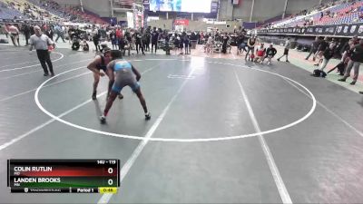 119 lbs Quarterfinal - Colin Rutlin, MO vs Landen Brooks, MN