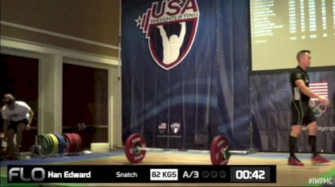 Edward Han (M35, 69kgs) Snatch 82 kgs 2