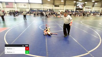 95 lbs Semifinal - Tate Bodine, AZ Heat WC vs Luis Molina, New Mexico