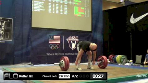 Jim Rutter (M40,94kgs) CJ 2 137 kgs